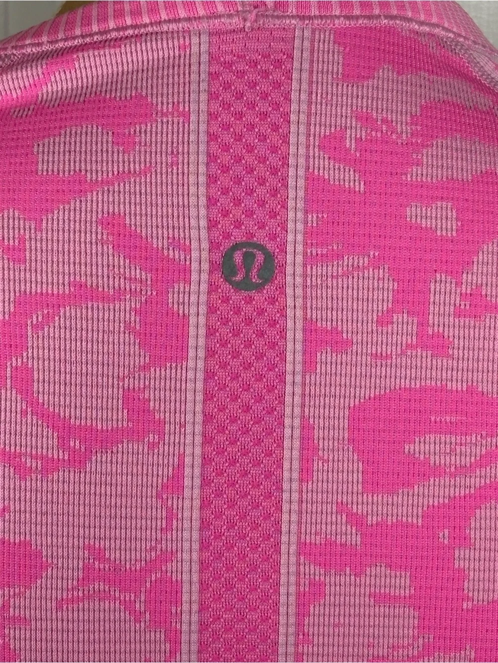 Lululemon Swiftly Tech Long Sleeve Crew Heathered Raspberry Glo Light Sz 6 A336